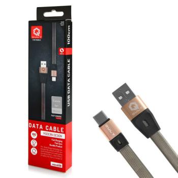 QULT Titan Flat USB Typ-C Ladekabel Datenkabel schnelles laden QC3.0
